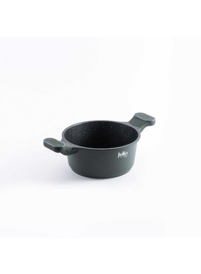 جوليا قِدر جوليا  إيليت برو 20 سم مع غِطاء - أخضر - جرانيت أسود غير لاصق - يدعم الحث الحراري - Image 3